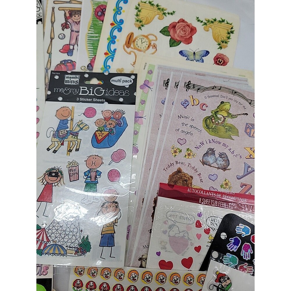 Large Lot Of Scrapbooking Stickers Various Brands Most New - Picture 5 of 7